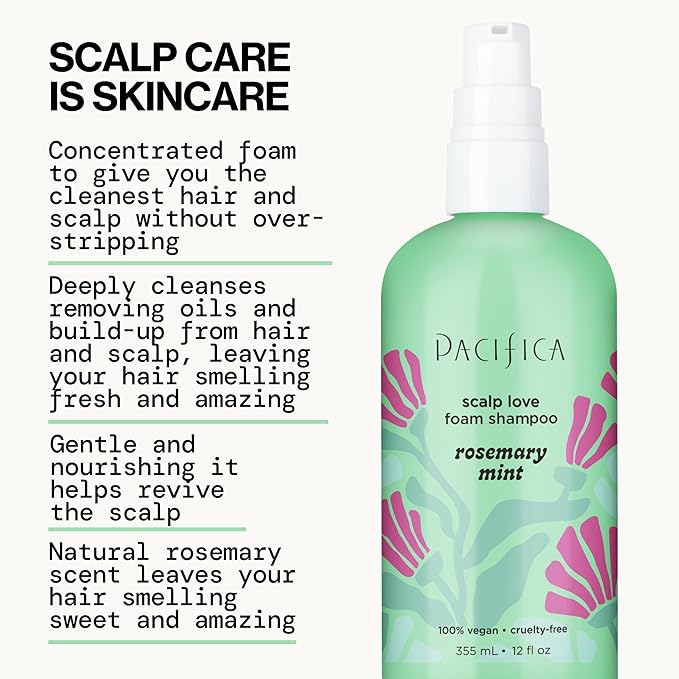 Rosemary Mint Scalp Care Shampoo & Conditioner Set – Clean Vegan Shampoo & Conditioner for Oily Or Flaky Scalp (All Hair Types), A Balanced, Soothed Scalp, No Silicones or Parabens