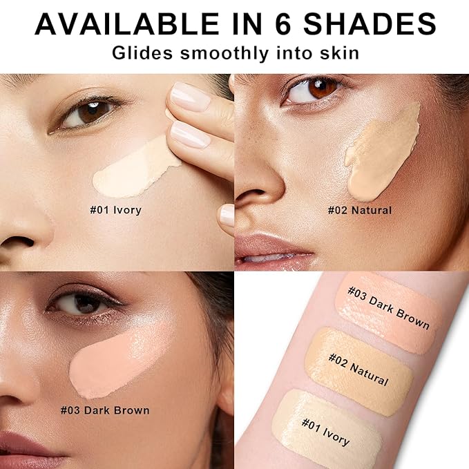 Mushroom Head Air Cushion CC Cream BB Cream Foundation Makeup Moisturizing CC Cream Liquid Foundation, Concealer Lasting Makeup Foundation Even Skin Tone Makeup Base Primer (#05 Wheat)