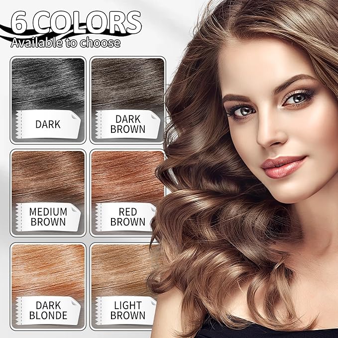 CAHIUYOA Root Cover Up Temporary Hair Color Spray,Instant Gray Root Cover Up,Professional Quick Cover Up Hair Products for Women and Men,Dark Brown Hair Color Spray 2.02 oz
