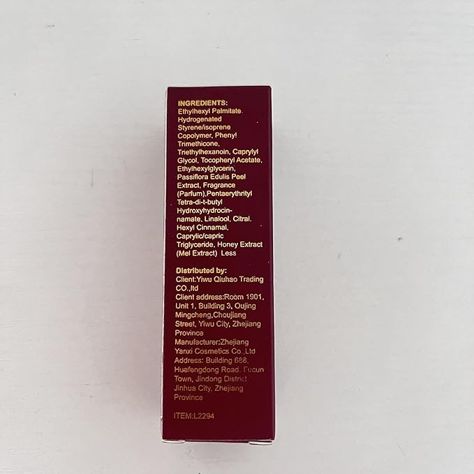 Big Brush Head Hydrating Lip Glow Oil Plumping Lip Tint, Hydrating Lip Gloss Tinted Lip Balm Transparent Lip Care, Long Lasting Nourishing Non-sticky Fresh Texture (Cherry)