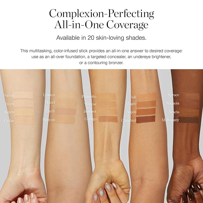 Ogee Sculpted Complexion Foundation Stick (Cedar 1.20C - Fair, Pink-Beige Undertones) Full Coverage Foundation Makeup - Instantly Balance & Even Complexion - 70% Organic Ingredients