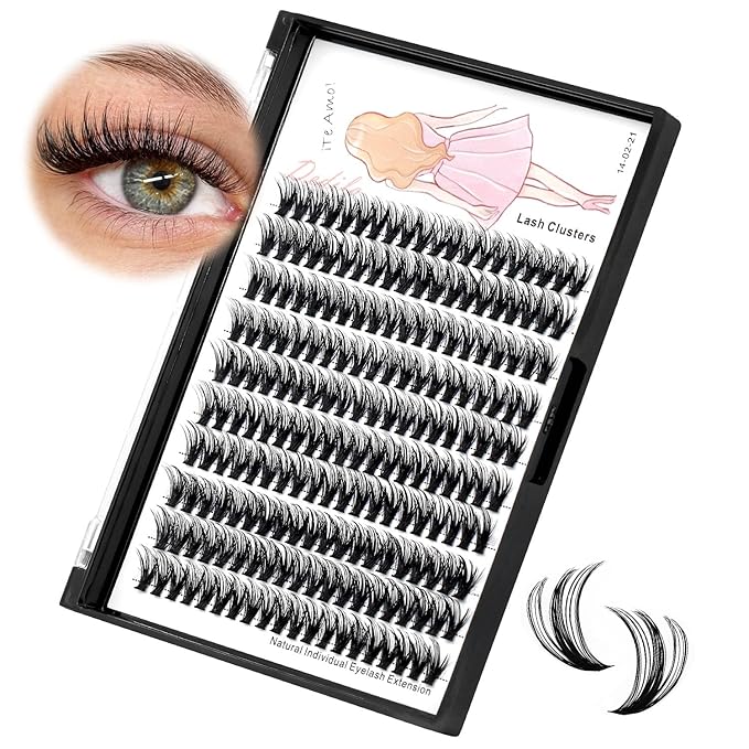8-22mm to Choose 20D/40D/60D/80D/100D Individual False Eyelashes Makeup Cluster Eyelashes Thickness 0.07mm D Curl Natural long Black Soft 3D Eye Lashes Extensions (40D-10mm)