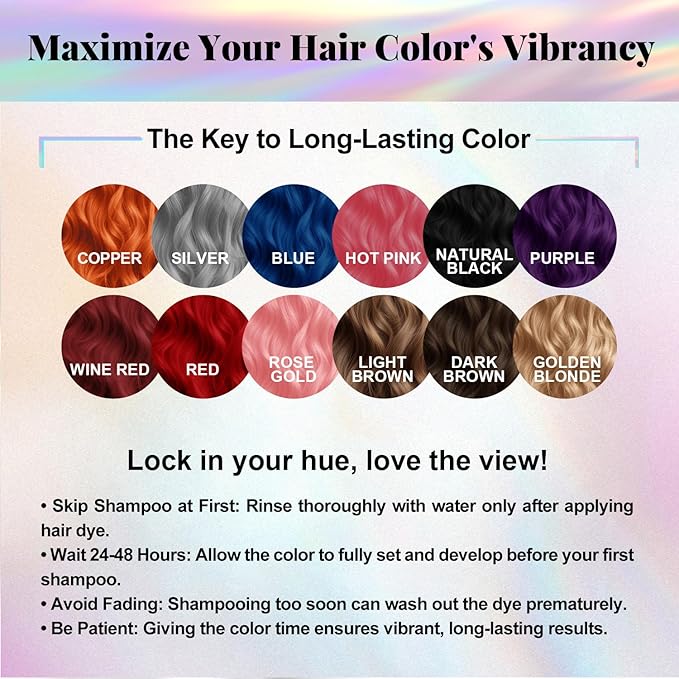 Vegan Semi Permanent Hair Color Mask - 10.15OZ Color Depositing Conditioner for Color-Treated Hair - Ammonia, Paraben, Sulfate & Cruelty-Free - Plant-Based Enhances Tones Hair (PURPLE)