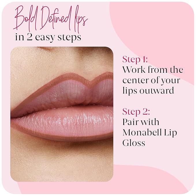 Pumpkin Spice Lip Liner Pencil for Women - Soft Moisturizing, Creamy Long-Lasting Texture, Smooth Glide & Defined Finish