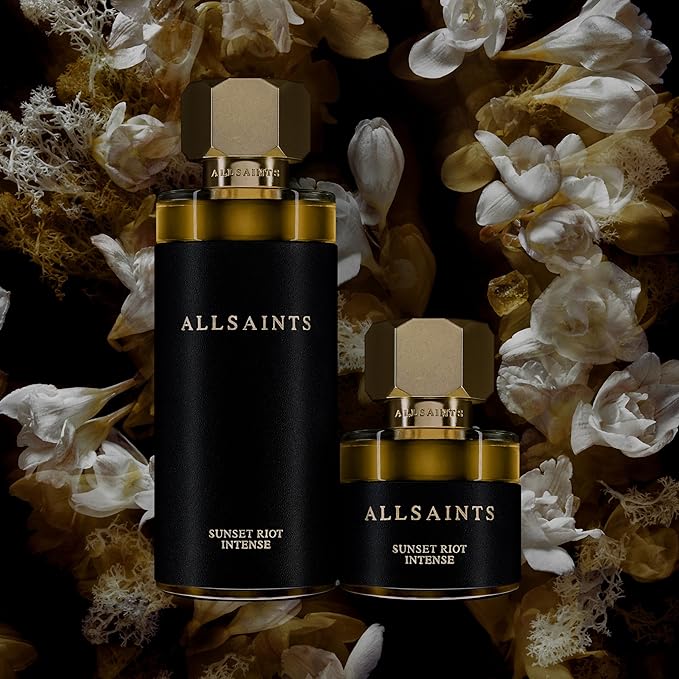 AllSaints Sunset Riot Intense - Amber, Woody & Floral Fragrance - Unisex Perfume with Cedar & Musk - Body Fragrance with an Aromatic Smell - Bold Evening Scent - 30mL/1 fl oz