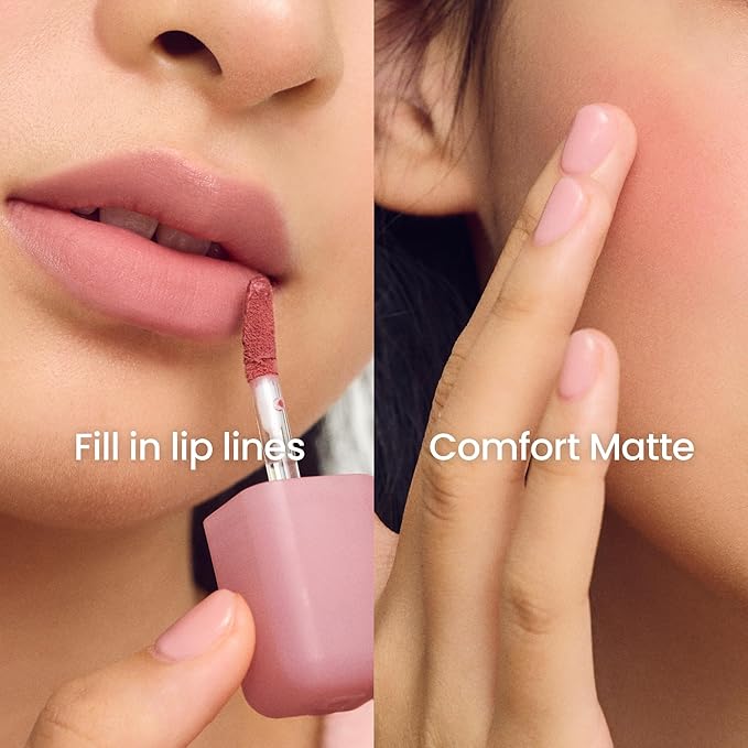 COLORGRAM NUDE BLUR TINT 01 SALMON BEIGE | Soft Velvet Matte Lip Stain & Cheek Tint | Lightweight Blurring Tint for a Smooth & Airbrushed Finish | 24H Hydration, Long-Lasting & Non-Sticky Formula