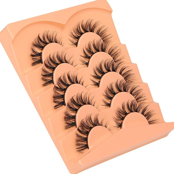Lash Clusters Natural False Eyelashes Mink Individual Lashes Wispy Fluttery Cluster Eyelashes DIY Lash Extensions D-Curly Cluster Eyelashes Multipack by Eefofnn