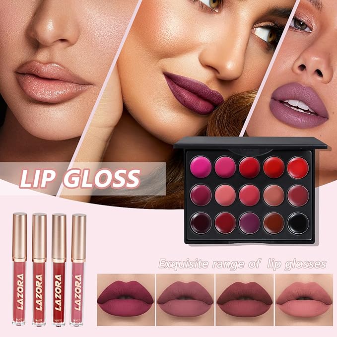 All in One Makeup Kit Makeup Kit for Women Full Kit Makeup Set Multipurpose Bundle Holiday Gift Box Essential Starter Bundle Include Full Make up Kit for Women (Box3)