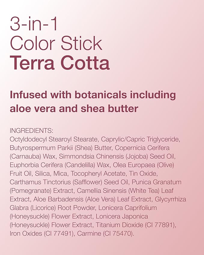 Mineral Fusion, 3 In 1 Color Stick Terra Cotta, 0.18 Ounce