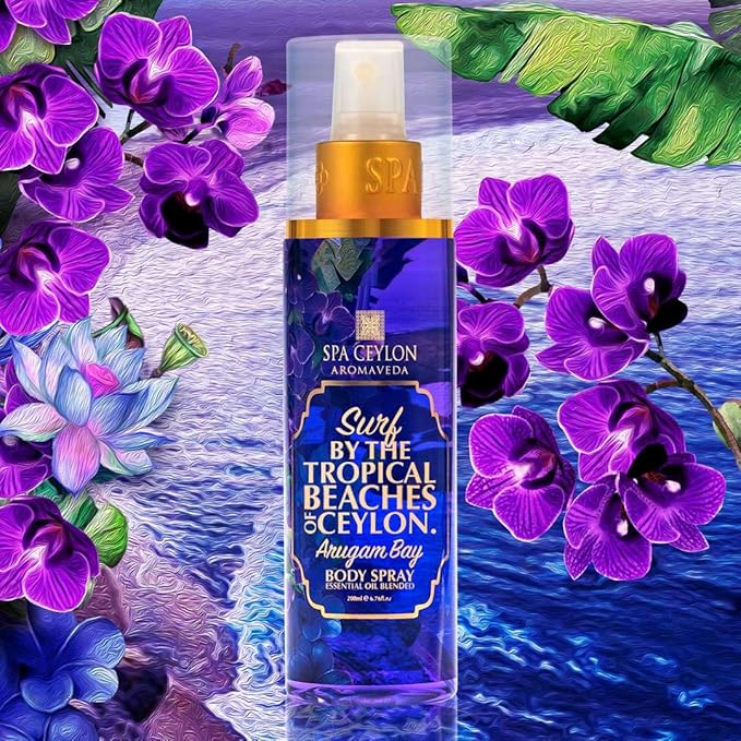 SPA CEYLON Arugam Bay Body Spray for Women | Refreshing Summer Fragrance Spray | Floral Scent, 200ml