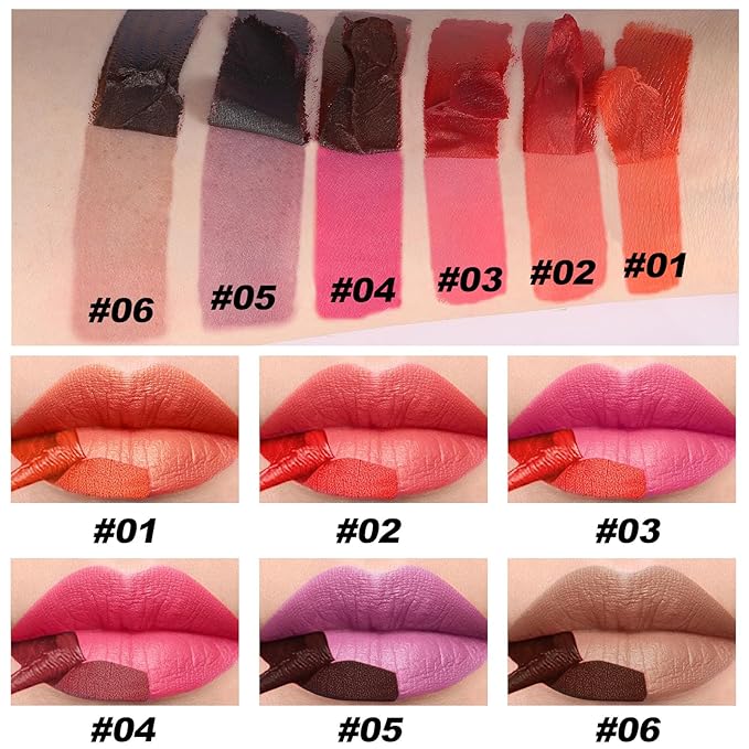 3 Colors Peel Off Matte Lip Liner Stain, Long Lasting Natural Peel Off Tattoo Lip Stain, Waterproof Non-Stick Cup Lip Tint Peel Off Lip Gloss, Lip Makeup Christmas Day Gifts for Women-01#02#03#