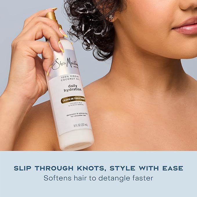 Shea Moisture 100 Percent Virgin Coconut Oil Leave-In Treatment, 8 Ounce