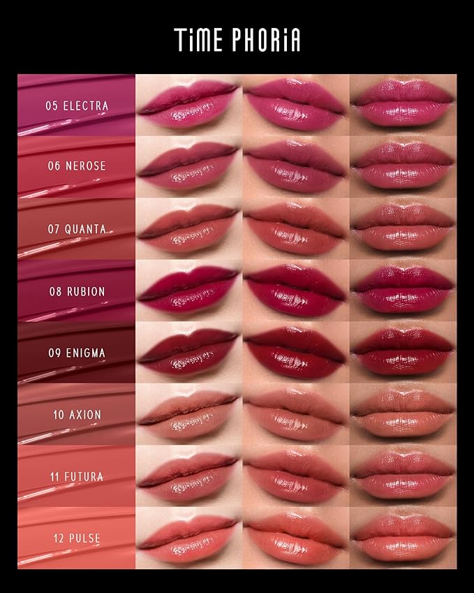 STELLAR DUST LIP STAIN-Long Lasting, Waterproof and Transferproof Lip Tint, Glossy Finish Lip Gloss, Lightweight Lipstick, High Coverage, Vivid Color, Stocking Stuffers For Teen Girls (10)
