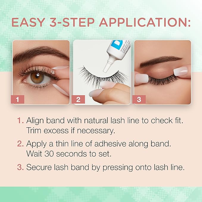 Ardell Naked Lashes 420 – Natural Look False Eyelashes with Bonus DUO Adhesive, Soft & Fluffy Wispy Lashes Strips, Holiday Gift Set, 3 Pairs