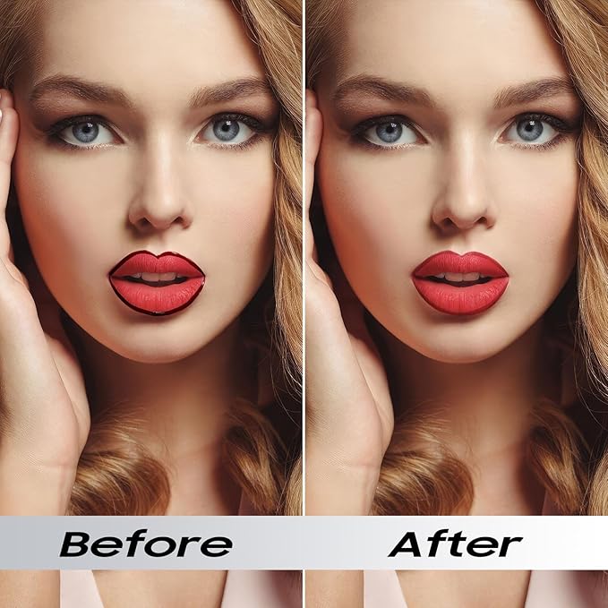 Lip Stain Peel Off - Lip Liner Long-wear & Waterproof Moisturizing Lip Stain with Matte Finish, Transfer-Proof, Non-Stick Cup Lip Tint Stay On All Day (Coral)