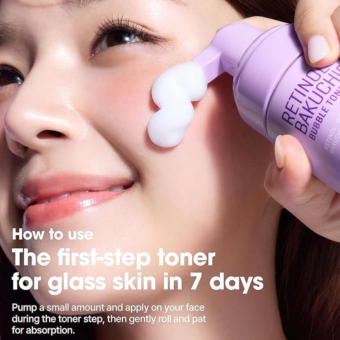 SOME BY MI Retinol Bakuchiol Bubble Toner – 3.4oz, 100ml – Korean Retinol Face Toner for Glass Skin – Hydration, Radiance & Calming Care with Hyaluronic Acid, Centella & Niacinamide – Korean Skin Care