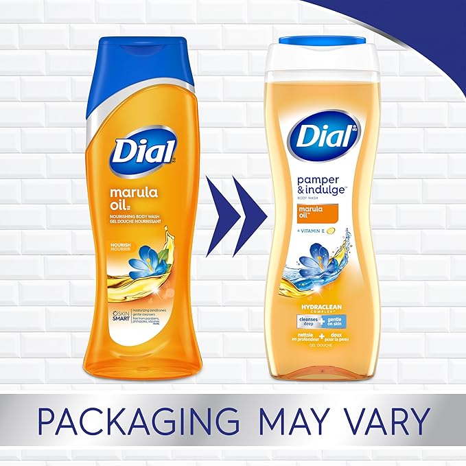 Dial Body Wash, Marula Oil, 21 fl oz (Pack of 4)