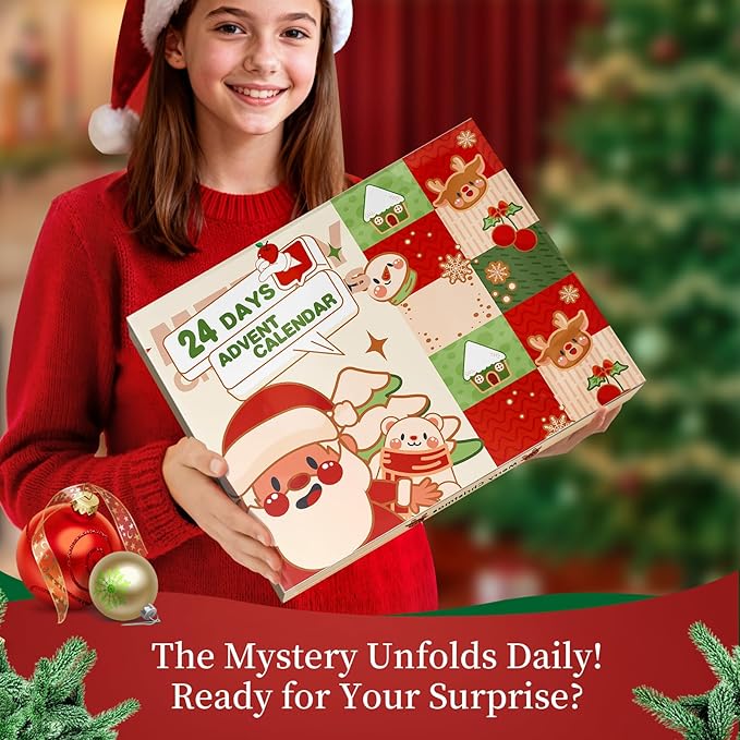 Makeup Advent Calendar 2025 Teen Girls Women，24 Days Beauty Advent Calendar Christmas Countdown Make up Gift Set, 2025 Xmas Gift Surprise Box Calendar Full Size