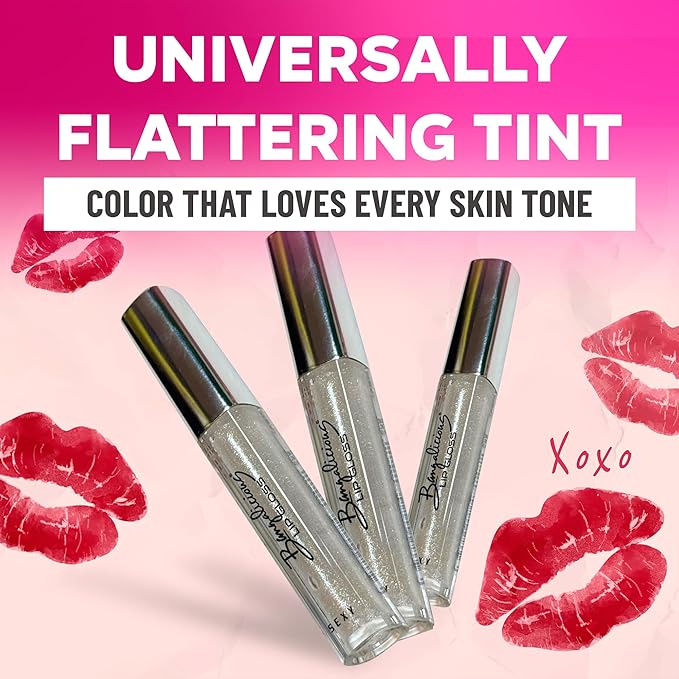 Clear Lip Gloss for Women – Non-Sticky, Vitamin Infused & Tocopherol – Long Lasting, High Shine, Clean Formula –Clear Lipgloss, 1 Pack