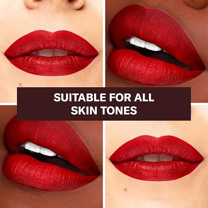The Lip Bar - Nonstop Liquid Matte Lipstick 2-Pack, Bawse Lady (Blue Red) - High Pigment - One Swipe - Long Lasting - Jojoba Oil & Vitamin E - Vegan & Cruelty Free - Makeup & Cosmetics - .24 fl oz