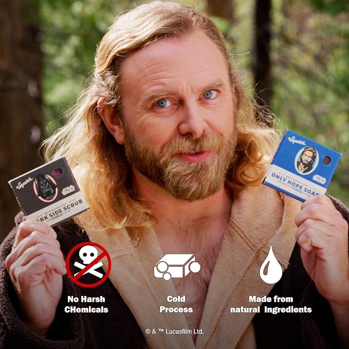 Dr. Squatch Star Wars Soap Collection Episode 1 with Collector’s Box - Men’s Natural 4 Pack Bundle - Star Wars Soap for Men