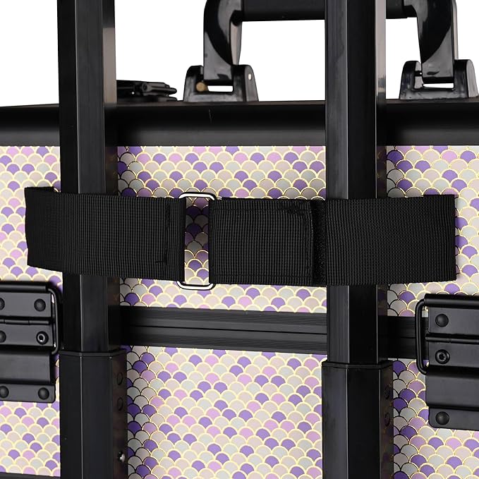 BYOOTIQUE Cosmetology Case on Wheels 4in1 Professional Makeup Art Deco Tyrian