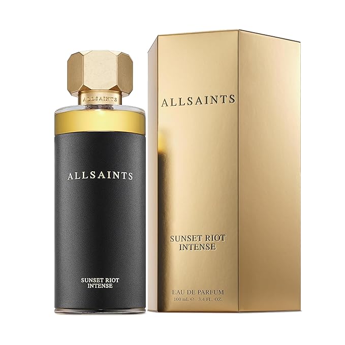 AllSaints Sunset Riot Intense - Amber, Woody & Floral Fragrance - Unisex Perfume with Cedar & Musk - Body Fragrance with an Aromatic Smell - Bold Evening Scent - 100mL/3.4 fl oz