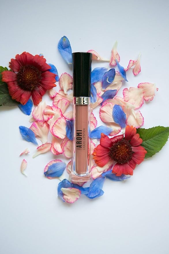 Aromi Matte Liquid Lipstick | Long Lasting, Waterproof, Sand Beige Lip Shade, Tan, Smudge + Transfer Proof, Gluten Free, Vegan Makeup (Caramel Nude)