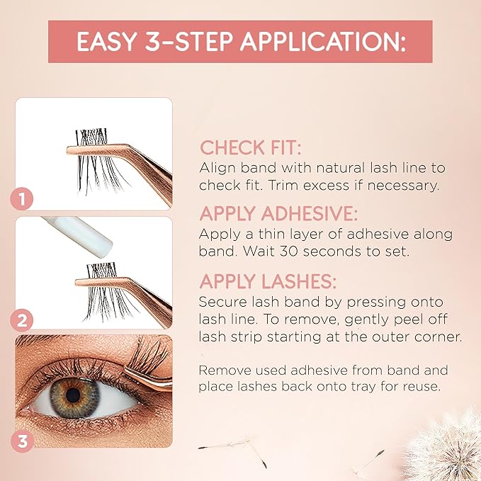 Ardell Naked Half Lashes 434 - Delicately Handcrafted Cat Eye False Eyelashes, 5-Pairs, 1-Pack