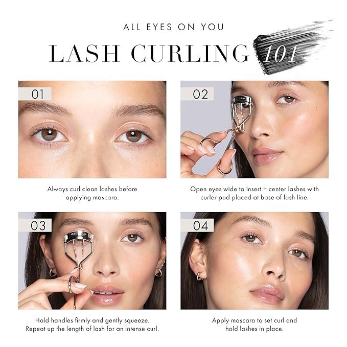 Tweezerman Pro Curl Rose Gold Eyelash Curler - Designed for Round-Shaped Eyes