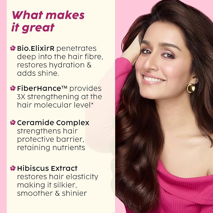 PLIX - THE PLANT FIX Hibiscus Frizz Control Hair Serum | Protects & Smoothes, Dry, Flyaway & Frizzy Hair, With 13 Nourishing Oils | 3x Strength with Fiberhance | 50ml