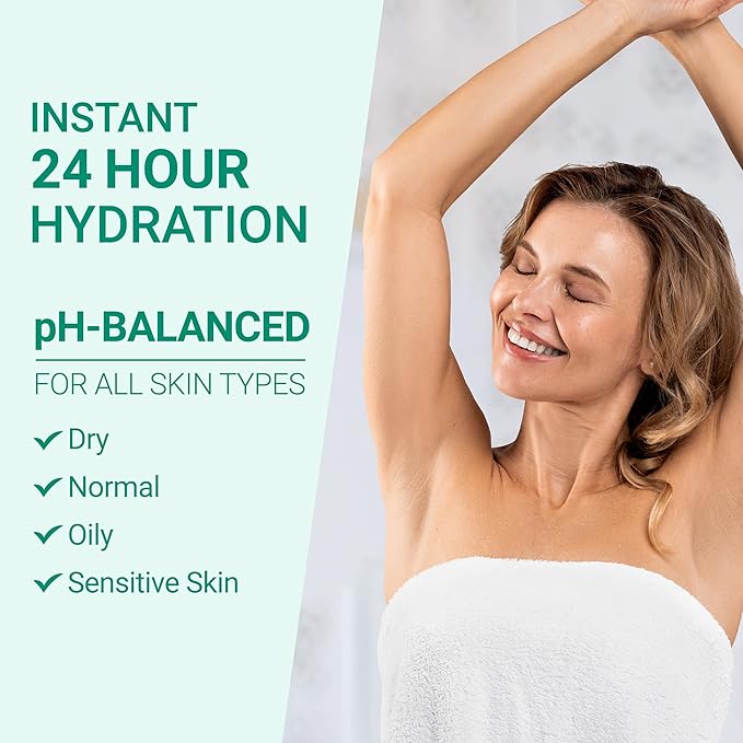 Ongaro Beauty Organic Body Lotion - Light Scent Body Moisturizer Skin Lotion, Moisturizing Care w/Aloe Vera, Cocoa Butter, Hyaluronic Acid, Shea Butter & Vitamin E, Lightweight, All Skin Types 8fl oz
