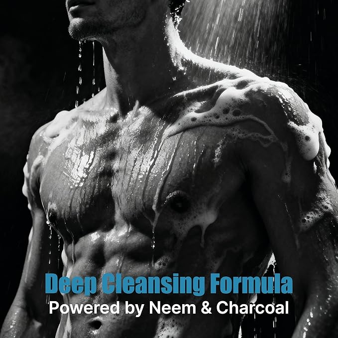 Skin Elements 2-in-1 Body & Intimate Wash for Men | 60+ Days of Usage | Daily Refreshing Wash | Natural Goodness of charcoal & Neem extracts | Thicker Consistency | Long Lasting Freshness |16.9 Fl. Oz