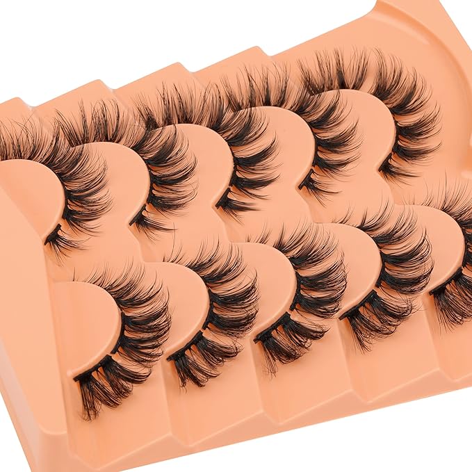 Lash Clusters Natural False Eyelashes Mink Individual Lashes Wispy Fluttery Cluster Eyelashes DIY Lash Extensions D-Curly Cluster Eyelashes Multipack by Eefofnn