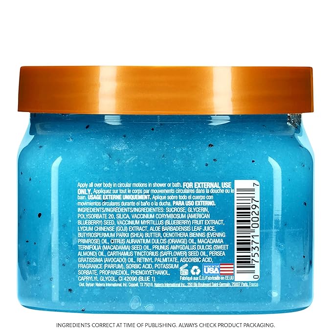 Tree Hut Sugared Fantasy Shea Sugar Scrub, Exfoliating, Hydrating & Moisturizing Body Scrub with Shea Butter & Nourishing Essential Oils, Smooth & Soften Skin, 18 oz