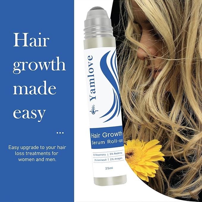 Rosemary Hair Growth Serum, 25ml, with Redensyl and Anagain, Roll-On, Reduces Hair Fall, For All Hair Types (1)
