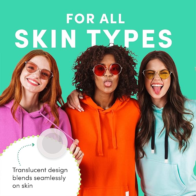 Dots for Spots Pimple Patches For Face - Stocking Stuffers For Teens - Fast Acting, Translucent Hydrocolloid Zit Patches that Unclog Pores Korean Skin Care - Vegan, Cruelty Free - (60 count)