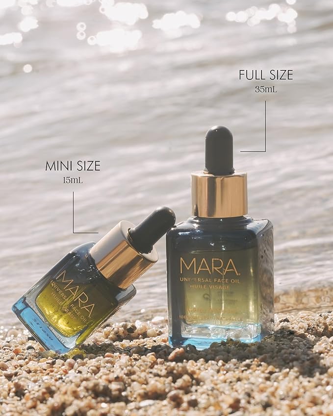 MARA - Universal Hydrating Face Oil for Anti-Aging + Glow with Algae + Moringa | Superfood Plant Oils Plump Skin, Boosts Firmness, For All Skin Types (1.2 oz | 35 ml)