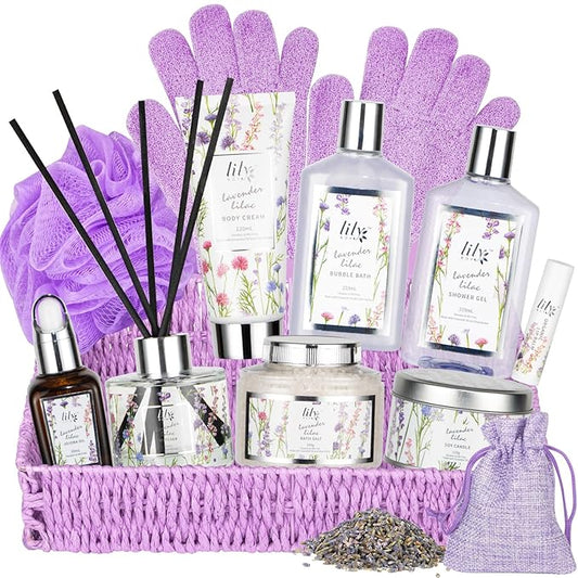Christmas Gift Basket Set for Women - Ultimate 15-Piece Bath & Body Gift Set, Spa Gift Basket, Bath Collection | Birthday Gift, Mothers Day Gifts for Mom, Perfect Present for Her & Mom All Occasions