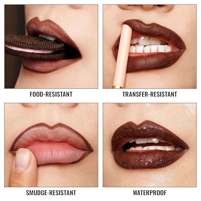 Oulac Waterproof Lipliner Pencil - Smooth and Creamy, Retractable Lip Makeup for Precision Application, Vegan & Cruelty-Free, LL06 Mulled Wine