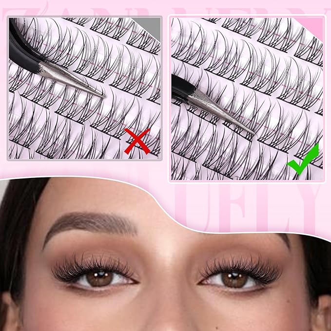 Lash CLusters Wispy Eyelash Clusters Natural Lash Extensions C-Curly DIY Eyelash Extensions zanlufly 180Pcs Individual Lashes(9MM 10MM 12MM 14MM 16MM)