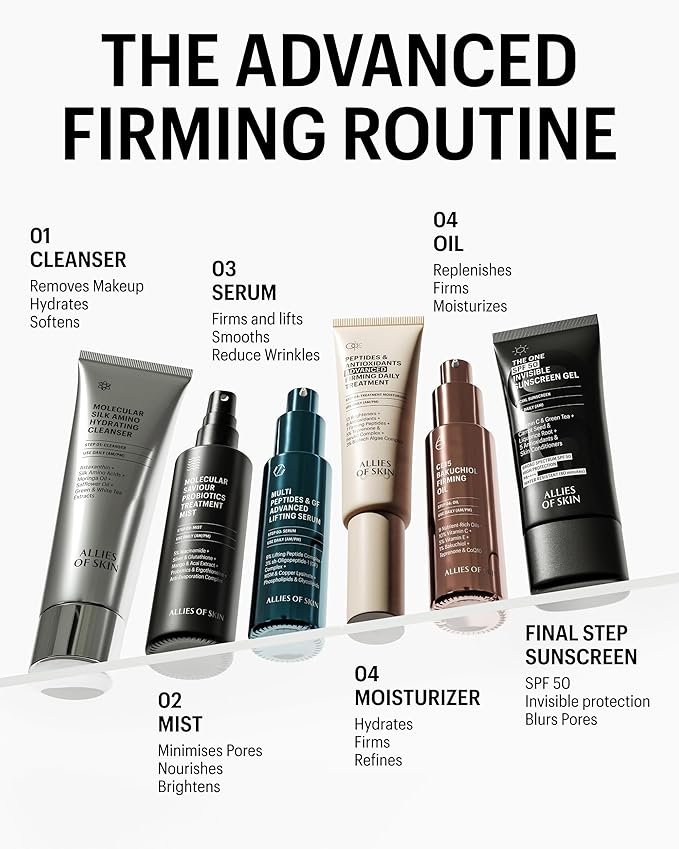 Allies of Skin CE15 Bakuchiol Firming Face Oil | Deeply Hydrating Retinol Alternative for Youthful Skin | 21 Active Ingredients with 10% Vitamin C, 5% Vitamin E and CoEnzyme Q10 | 1 fl oz