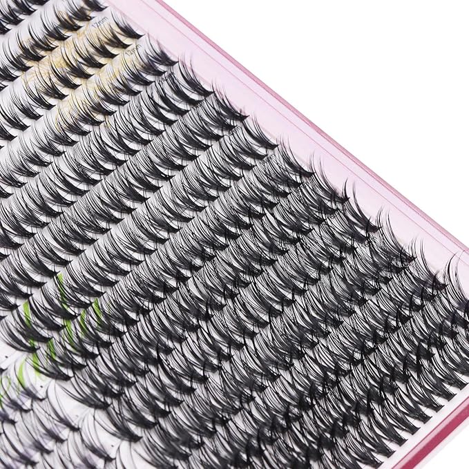 8-22mm to Choose 20D/40D/60D/80D/100D Individual False Eyelashes Makeup Cluster Eyelashes Thickness 0.07mm D Curl Natural long Black Soft 3D Eye Lashes Extensions (Kit-20D-40D lashes)