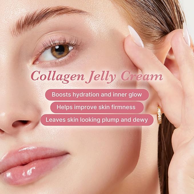 medicube Korean Collagen for Beginner: Collagen Overnight Wrapping Peel Off Facial Mask Pack and Collagen Jelly Cream (1.69 Fl Oz (50ml) | Holiday Stocking Stuffers