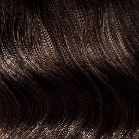 Luxy 100% Remy Human Hair Extensions for Thin Hair Thinning Hair Fill-Ins – 6 Seamless Wefts Multi-Dimensional Color Blend - Natural-Looking Volume & Coverage 95 grams 20" Dimensional Honey Espresso