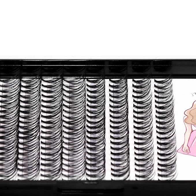 8-22mm to Choose 20D/40D/60D/80D/100D Individual False Eyelashes Makeup Cluster Eyelashes Thickness 0.07mm D Curl Natural long Black Soft 3D Eye Lashes Extensions (20D-12-14-16-18MM Kit)