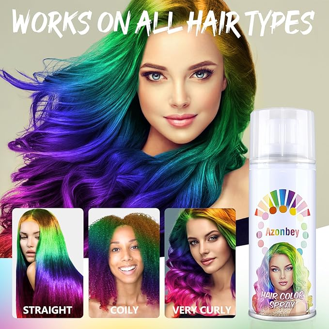Halloween Hair Spray,Temporary Hair Color Spray for Women Kids Men,Washable Hairspray,Colored Hair Spray,Color Hairspray for Halloween,Party,Cosplay,Christmas Day (#Pink)