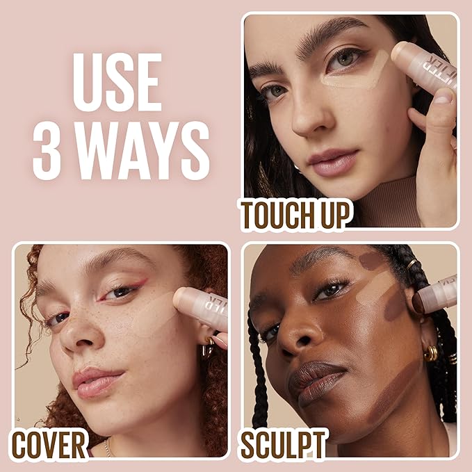 Maybelline Lifter Stix Multi-Use Face Stick - Contour, Bronzer, Concealer and Foundation Stick, All-In-One Creamy Face Makeup with Cranberry Seed Oil, 55, 1 Count