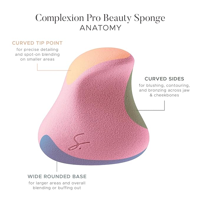 Original Beauty Blender Makeup Sponge Applicator for Powder, Cream & Liquid, Beauty Tools Puff, Streak Free Application, Vegan, Cruelty Free Made in USA, Pink (3 Pieces)