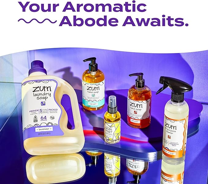Indigo Wild Zum Mist Room & Body Spray - Aromatherapy Essential Oil Spray - Natural Body Mist & Room Spray - Lavender-Mint Scent - 4 fl oz (2 Pack)